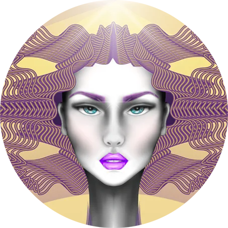 Kevala 3 Supreme Goddess Crown Chakra SoHamPaz Face Zoom
