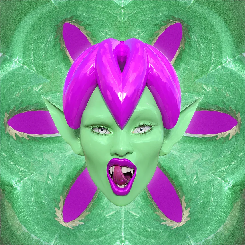 3D artwork featuring Saila character by Paz Valdebenito, aka Sohampaz.
