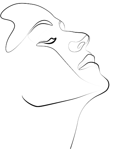 Surreal line drawing of face - Sohampaz